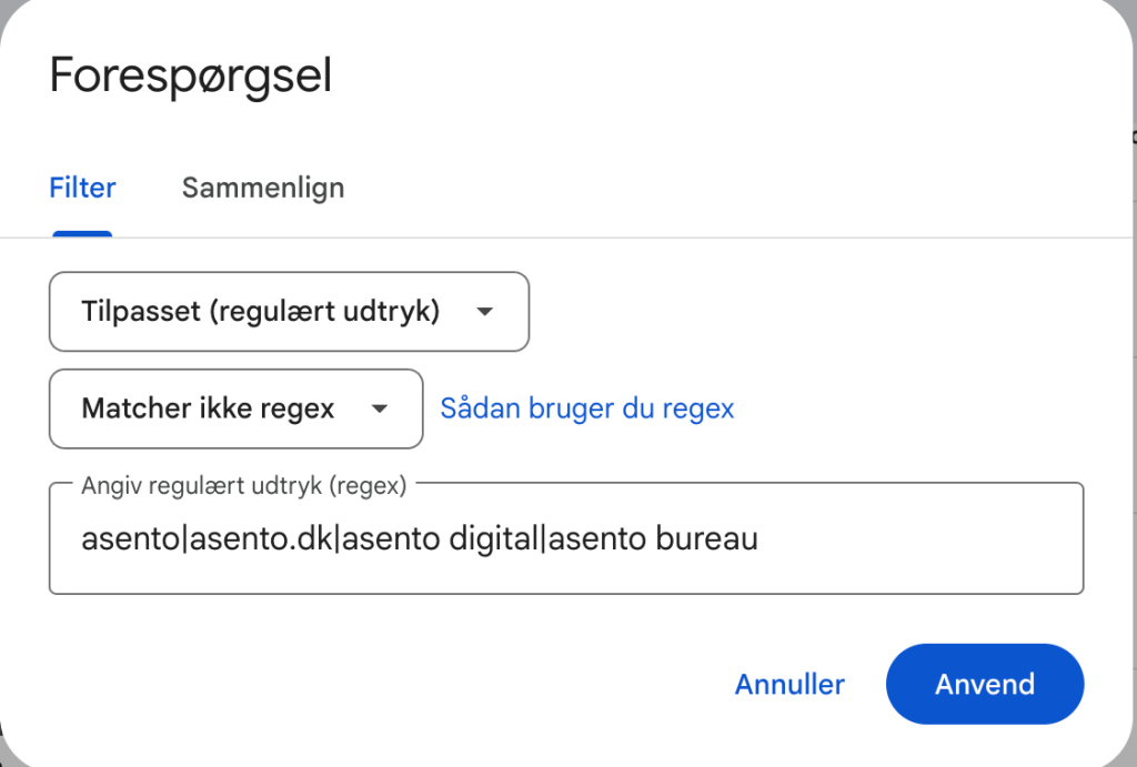 regex filter