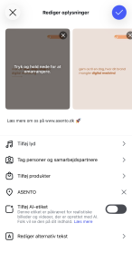 Skriv alt-tekst på eksisterende opslag